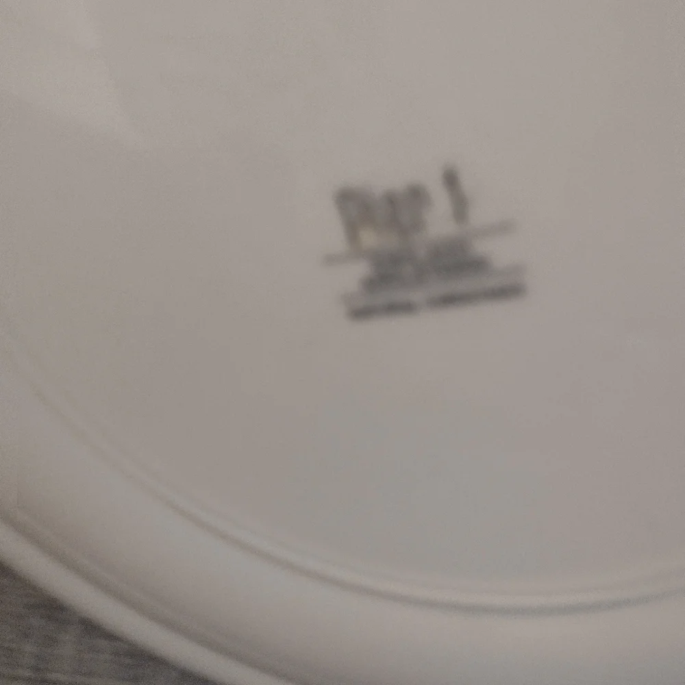 Two Natural Christmas, Ivory/Gold/Green Large Platters, Vintage 90s